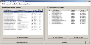 Import von Accounts
