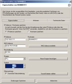 Host-Eigenschaften